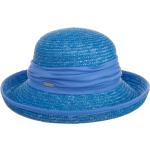 Blaue SEEBERGER Dilara Glockenhüte aus Stroh für Damen Einheitsgröße für den für den Sommer 
