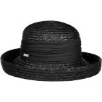 Schwarze SEEBERGER Dilara Glockenhüte aus Stroh für Damen Einheitsgröße für den für den Sommer 