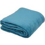 Blaue Unifarbene Kuscheldecken & Wohndecken aus Kunstfaser 240x220 