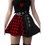 Reduzierte Rote Y2K Mini Festliche Röcke für Damen Größe S 