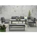 Schwarze Garden Impressions L-förmige Dining Lounge Sets imprägniert aus Aluminium 