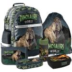 Dinosaurier Dino T-Rex Rucksack Schulrucksack Tasche Schulranzen Set 6 teilig