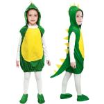 Grüne Dinosaurier-Kostüme aus Samt für Kinder 