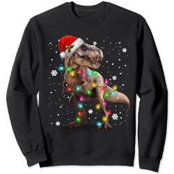 Dinosaurier T-Rex Baum Weihnachten Pullover Xmas Pet Dino Trex Sweatshirt