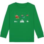 Grüne Motiv Bio Kindersweatshirts mit Dinosauriermotiv aus Baumwolle für Mädchen Größe 164 