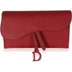 Reduzierte Rote Dior Saddlebags aus Leder für Damen 