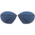 Silberne Dior Runde Runde Sonnenbrillen aus Metall für Damen 