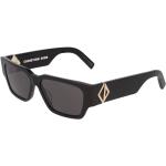 Reduzierte Schwarze Dior Quadratische Herrensonnenbrillen 