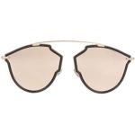 Reduzierte Schwarze Dior Runde Runde Sonnenbrillen aus Metall für Damen 