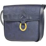 Reduzierte Marineblaue Vintage Dior Damenschultertaschen & Damenshoulderbags aus Canvas 