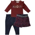 Rote Dirkje Kinderkleider mit Maus-Motiv mit Rüschen aus Baumwolle maschinenwaschbar für Mädchen Größe 62 für den für den Herbst 