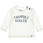 Weiße Langärmelige Dirkje Bio Printed Shirts für Kinder & Druck-Shirts für Kinder für Babys 