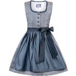 Blaue Elegante Stockerpoint U-Ausschnitt Kinderfestkleider für Mädchen Größe 134 