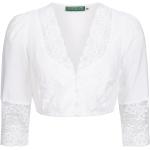 Weiße Elegante Country Line V-Ausschnitt Transparente Blusen & durchsichtige Blusen durchsichtig aus Spitze für Damen Größe XS für den für den Sommer 