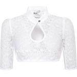 Weiße MarJo Stehkragen Festliche Blusen aus Jersey für Damen Größe XS zum Oktoberfest für den für den Frühling 