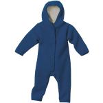 Blaue Disana Nachhaltige Fleece-Overalls für Kinder aus Wolle Größe 98 