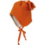 Orange Disana Nachhaltige Kindermützen aus Wolle für den für den Winter 