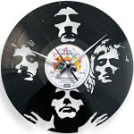 Reduzierte Schwarze Disc’o’clock Queen Schallplattenuhren 