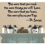Discountfan Dr Seuss The More That You Read You Know Saying Quote Home Decor Vinyl Decals Wall Sticker