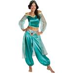Grüne Aladdin Karnevalshosen & Faschingshosen aus Satin für Damen Größe XS 