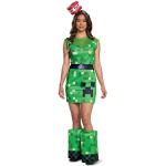 Grüne Minecraft Faschingskostüme & Karnevalskostüme für Damen Größe M 