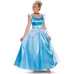 Blaue Cinderella Aschenputtel Maxi Faschingskostüme & Karnevalskostüme aus Satin für Damen Größe XL 
