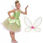 Grüne Peter Pan Tinkerbell Waldelfenkostüme & Waldfeenkostüme aus Satin für Kinder 