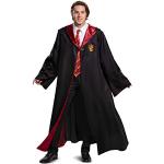 Schwarze Harry Potter Gryffindor Umhänge mit Kapuze aus Leder für Herren Größe XXL 