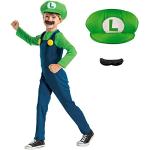 Reduzierte Grüne Super Mario Luigi Faschingskostüme & Karnevalskostüme für Kinder 