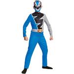 Blaue Power Rangers Superheld-Kostüme für Kinder 