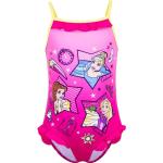 Pinke Disney Prinzessinnen Kinderbadeanzüge aus Polyester Größe 116 