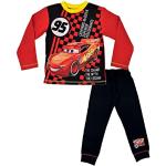 Bunte Cars Lightning McQueen Lange Kinderschlafanzüge aus Baumwolle maschinenwaschbar für Jungen 2-teilig 