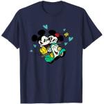 Blaue Entenhausen Minnie Maus T-Shirts für Damen Größe S 