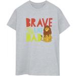 Graue Langärmelige König der Löwen T-Shirts mit Löwen-Motiv für Damen Größe 5 XL 
