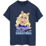 Schwarze Langärmelige Muppet Show Miss Piggy T-Shirts für Damen Größe 3 XL 
