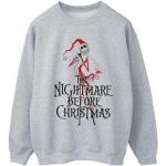 Graue Langärmelige Nightmare Before Christmas Damensweatshirts Größe 5 XL Weihnachten 