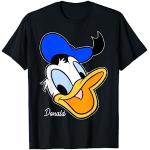 Schwarze Entenhausen Donald Duck T-Shirts für Herren Größe S 