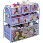 Disney FAIRIES Kinderregal Aufbewahrung Regal Spielzeugaufbewahrung 6 Kisten für Kinder