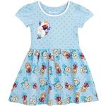 Blaue Bestickte Die Eiskönigin Bestickte Kinderkleider aus Baumwolle für Mädchen Größe 116 für den für den Sommer 