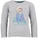 Disney Frozen Langarmshirt »Die Eiskönigin Elsa Kinder Shirt« Gr. 104 bis 134, Grau