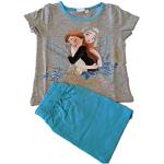 Motiv Die Eiskönigin Elsa Lange Kinderschlafanzüge für Mädchen Größe 122 2-teilig für den für den Sommer 