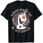 Schwarze Die Eiskönigin Olaf T-Shirts für Herren Größe S 