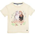 Reduzierte Beige Die Eiskönigin - völlig unverfroren Kinder T-Shirts aus Baumwolle für Mädchen Größe 110 