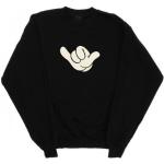 Schwarze Skater Langärmelige Entenhausen Micky Maus Herrensweatshirts aus Jersey Größe 5 XL 