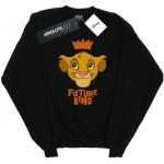 Schwarze Langärmelige König der Löwen Simba Herrensweatshirts mit Löwen-Motiv Größe 5 XL 
