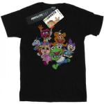 Schwarze Kurzärmelige Muppet Show Muppet Babies T-Shirts aus Baumwolle für Herren Größe 5 XL 