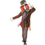 Rote Alice im Wunderland Verrückter Hutmacher Karnevalshosen & Faschingshosen aus Jersey für Herren Größe XL 