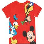 Rote Entenhausen Goofy Kinder T-Shirts mit Maus-Motiv für Jungen Größe 122 