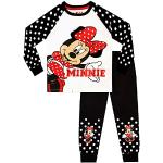 Disney Mädchen Minnie Mouse Schlafanzug Weiß 128