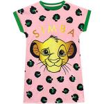 Pinke Motiv König der Löwen Simba Kindernachthemden & Kindernachtkleider mit Löwen-Motiv für Mädchen Größe 104 